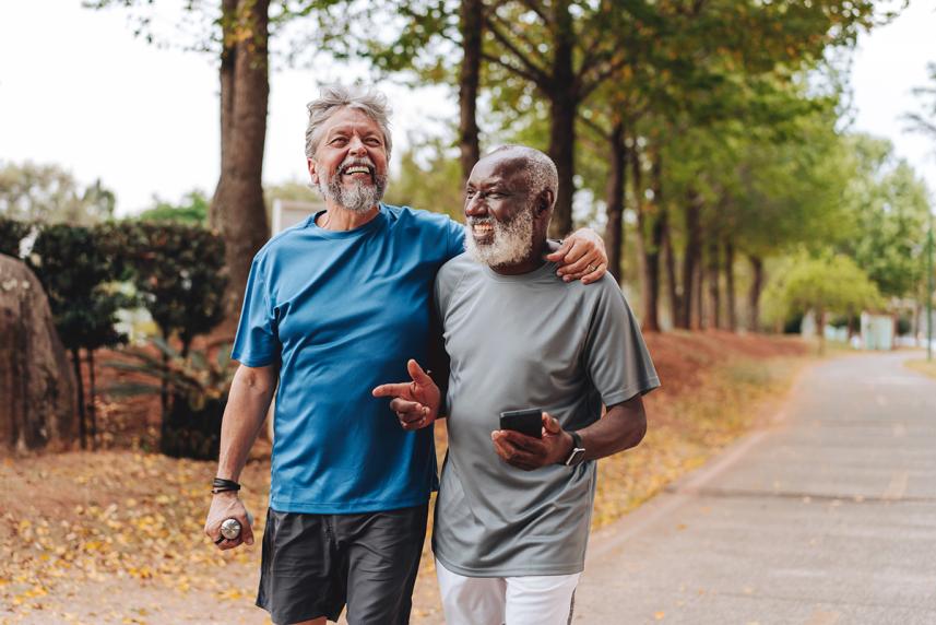 Two men walking