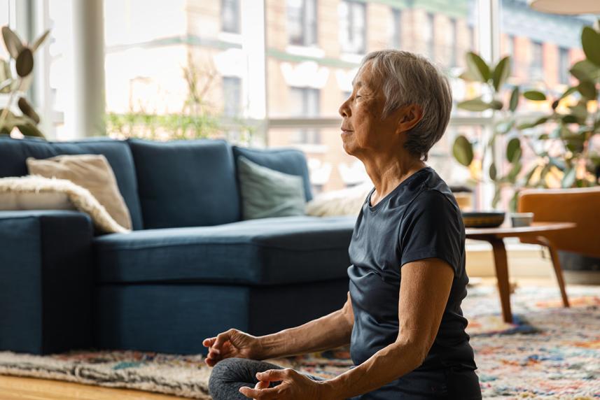 Woman doing yoga